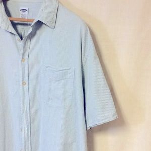 OLD NAVY GINGHAM PRINT XXL MENS BUTTON DOWN SHIRT